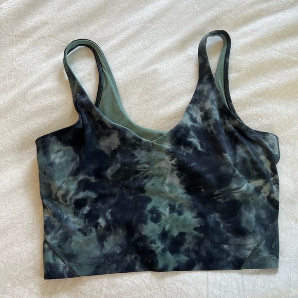 lululemon Align Tank Diamond Dye Silver Blue Tidewater Teal - Picture 2 of 6